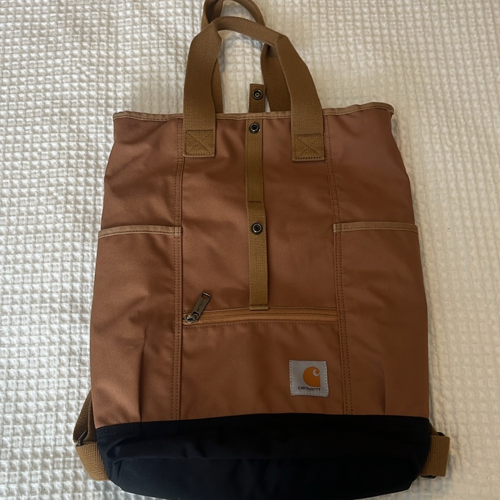 Carhartt Tan Backpack with Signature Design - Picture 3 of 12